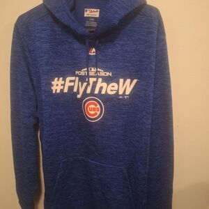 Majestic (Authentic) Cubs Post Season Fly The New Men's hoodie Large